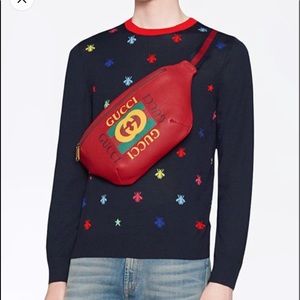 Gucci LOGO BELT BAG LARGE RED